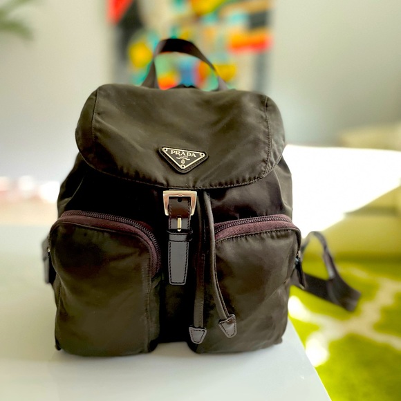 Prada Backpack (Navy Green) - Picture 1 of 3